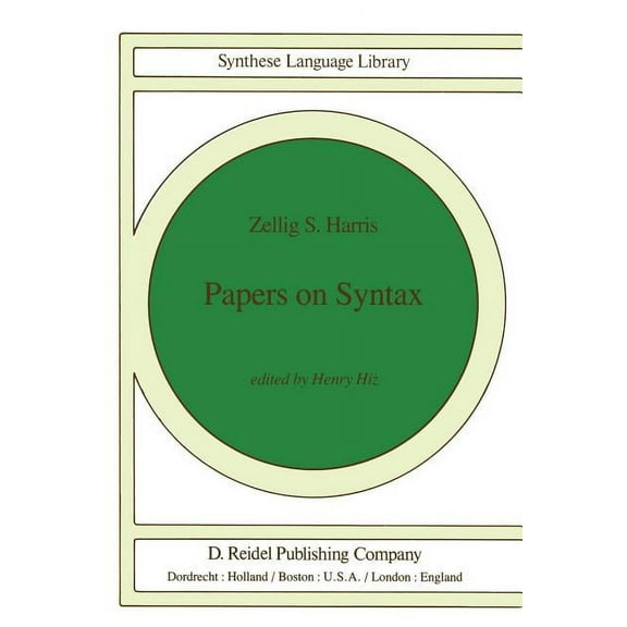 Studies in Linguistics and Philosophy Papers on Syntax, Book 14, (Paperback)