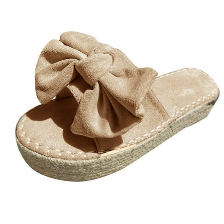 

ZHAGHMIN Bubble Slides Open Toed Color Slippers Solid Women S And Size Fashion Sandals Large Bow Platform Women S Sandals Tan Flat Sandals For Women Sandals Womens Comfort High Heels Sandals For Wom