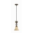 thumbnail image 2 of Quorum Lighting Rio Salado 1-Light Mini Pendant, Toasted Sienna/Mystic Silver, 8W x 19.25H, Stem Hanging, Incandescent, Damp Rated, 2 of 4