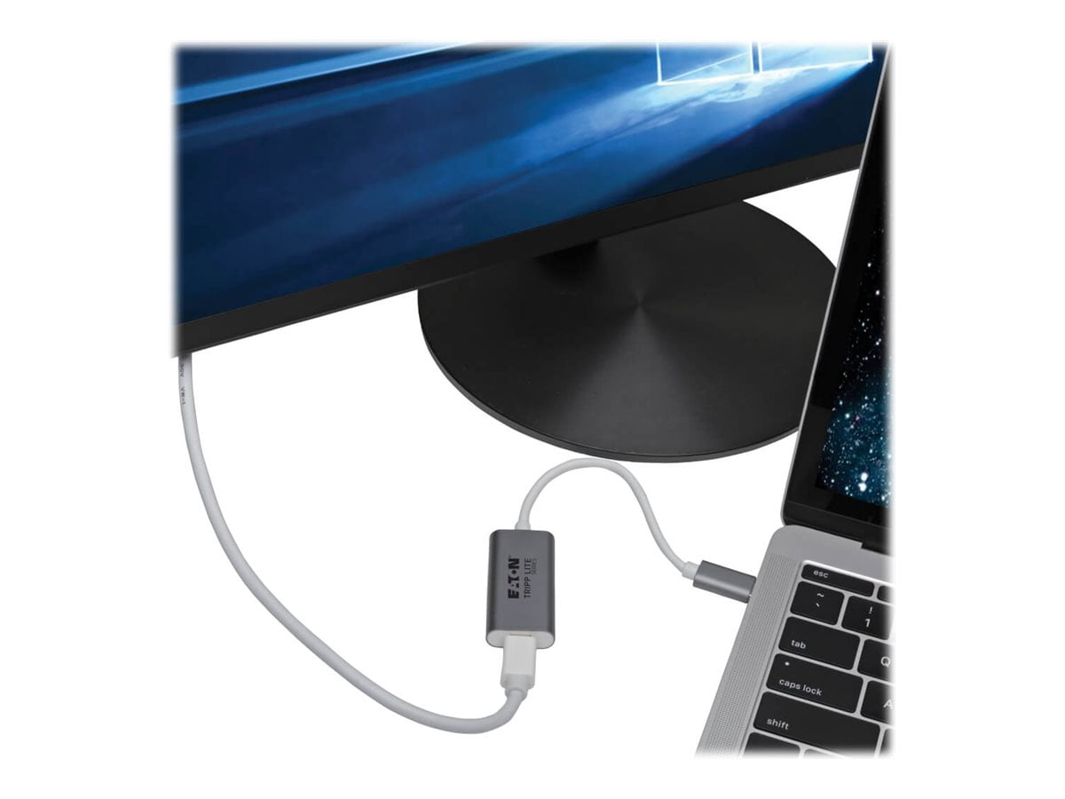 Tripp Lite USB C to Mini DisplayPort Adapter Converter Aluminum 4K 3.1 M/F