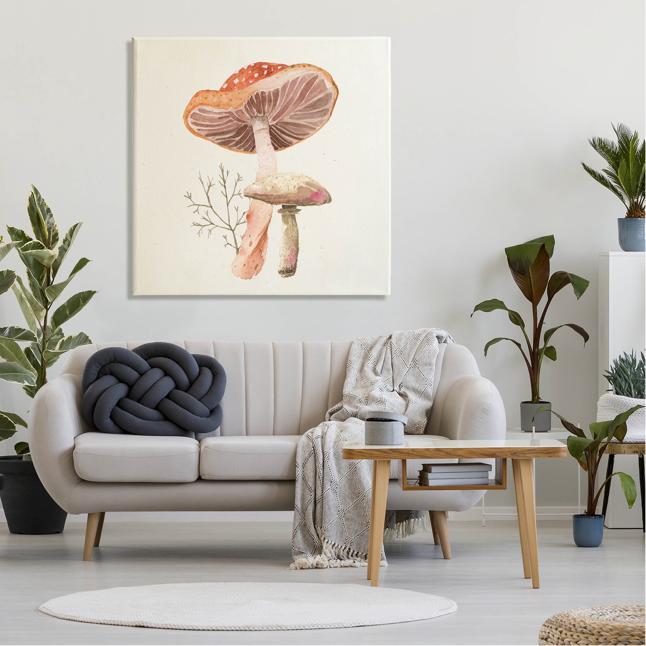 Forest Botanical Woodland Plants Botanical & Floral Graphic Art Gallery Wrapped Canvas Print Wall Art