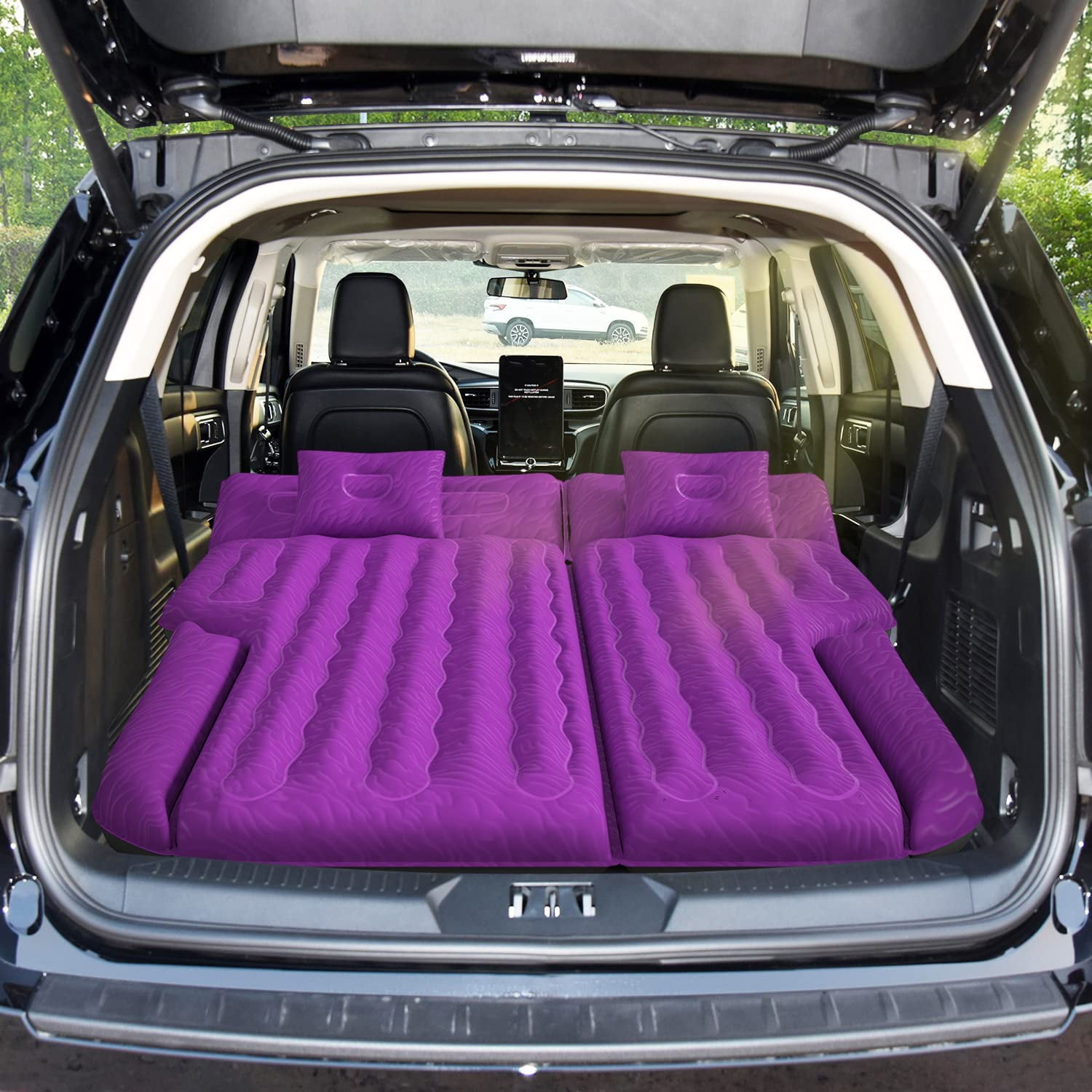 Oxford PVC Air Inflatable Bed Good Looking Breathable Cushion Car Sleeping Mattress for Car Sofa Home Back Seats 