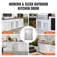 thumbnail image 2 of VEVOR BBQ Access Door, 14W x 20H Inch Single Outdoor Kitchen Door, Stainless Steel Flush Mount Door, Wall Vertical Door with Handle, for BBQ Island, Grilling Station, Outside Cabinet, 2 of 9