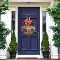 thumbnail image 4 of Decoración de Halloween Decoraciones de Halloween Señal de bienvenida de Halloween Corona de puerta Placa de puerta Decoración de otoño Arco Corona de hoja de arce Decoración (Buy 2 Get 1 Free, 4 of 8