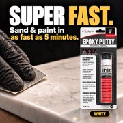 Starbond White Epoxy Putty, 2 oz, 1 pc. | High-Temperature Resistance - Steel-Reinforced, Waterproof Repair Stick for Plumbing, Tile & Appliance Repairs