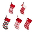 thumbnail image 3 of Matsuzay Bola de pelo de Navidad tejida, medias, calcetines, árbol de Navidad, bolsa Goodie, colgante de boda, colgante, envoltorio, Kits de decoración para fiestas Copo de nieve, 3 of 6