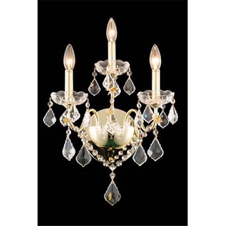 

2015W3G-RC 13 x 17 in. St. Francis Collection Wall Sconce - Royal Cut Gold