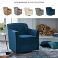thumbnail image 2 of Ashley Furniture Bradney Metal Swivel Accent Chair in Blue & Black, 2 of 14
