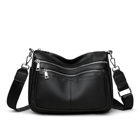 URSOFINE Genuine Leather Women’s Shoulder Bag Large Trendy Hobo Crossbody Purse for Daily & Travel Use