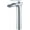 Chrome Plated, variant on Waterfall Taps for Bathroom Sink, Single Handle Single Hole Bathroom Sink Basin Sink Tap Single Lever, Waterfall Spout, Antique Tall