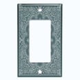 thumbnail image 5 of Metal Light Switch Plate Cover Green Gray Floral Bandana Paisley Tile Pattern TIL058, 5 of 13