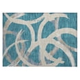 thumbnail image 2 of Addison Rugs Chantille Indoor/Outdoor Transitional Circles Teal Washable Rectangle Rug, 1'8" x 2'6", 2 of 6
