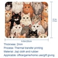 thumbnail image 5 of Cat Square 8.3x9.8 Inch Non-Slip Rubber Bottom Printed Desk Mat Gaming Mouse Pad Mousepad Suitable for Office and Gaming, 5 of 6