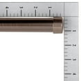 thumbnail image 2 of Lumino 1" Plated Oil Rubbed Bronze Cap Adjustable Single Curtain Rod Set, 42"-120", 2 of 5