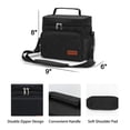 thumbnail image 4 of Lunch Bags for Women Men, Leakproof Lunch Box with Adjustable Shoulder Strap, Reusable Lunch Bags for Office Work School Picnic Beach, Lunch Cooler Bag, 7L Lunch Pail, Black, 4 of 7
