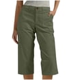 thumbnail image 2 of Noric Women's Cargo Capri Pants Elastic Waist Casual Workwear Pants with Pocket Summer Cropped Trousers, 2 of 8