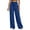 Blue, variant on Atogsazn Women's Joggers Sweatpant Casual Wide Leg Palazzo Pants Baggy High Waist Pants Trousers with Drawstring Dark Gray XXL Fashion