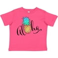 thumbnail image 3 of Inktastic Aloha- in cursive with pineapple rainbow colors Boys or Girls Toddler T-Shirt, 3 of 5