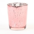 thumbnail image 2 of Koyal Wholesale 12-Pack Blush Pink Antique Votive Cups, Mercury Glass Candle Holders, Wedding Votive Candle Holders, 2 of 5