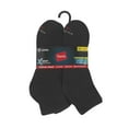 Hanes Men's Big & Tall XTemp Active Cool Ankle Socks, 12 Pack