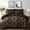 Black, variant on Dintszyayue Black 7Pcs Comforter Set Queen Size,Gold Damask Texture Bed in a Bag Microfiber Adult(90"x90")
