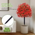 thumbnail image 3 of 23in Artificial Violet Ball Topiary Trees with Ground Spikes, 1 Pack Fake Artificial Bushes Plants,Faux Artificial Shrubs Tree for Indoor Outdoor Front Porch Decor (MC), 3 of 6