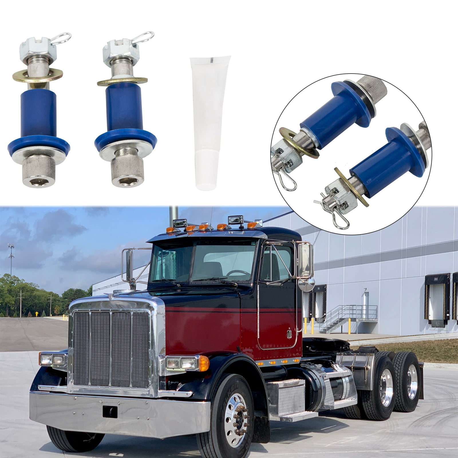 Kojem Engine Hood Bushing Hinge Pivot Bolt Bushing Kit for Peterbilt