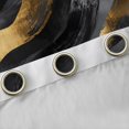 thumbnail image 4 of jejeloiu Modern Graffiti Geometric Curtains Pack of 2 (42x84 Each),Gold Black Curtains Blackout For Adults, 4 of 6