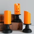 thumbnail image 7 of Pumpkin Candle Light LED - Orange Flameless Candles for Halloween Decor, Battery Operated Table Centerpieces with Realistic Flickering Flame Effect, Indoor Outdoor Festival Party Decoration Lights, 7 of 7
