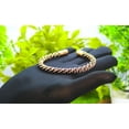 thumbnail image 3 of Pure Copper Viking Style Wire Braided Oxidized Handmade Classic Cuff Bracelet Gift Jewelry, 3 of 5