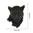 thumbnail image 2 of Resin Animal Wall Decor under $5! Yannianjz Resin Animal Head Wall Mount, Wolf Leopard Bear Bust Sculpture, Home Decor Wall Art for Living Room and Bar, 2 of 5