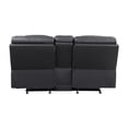 thumbnail image 6 of Lexicon Fabian Breathable Faux Leather 2-PC Manual Reclining Sofa Set in Gray, 6 of 15