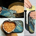 thumbnail image 5 of Yayeee Oven Mitts and Pot Holder Set of 2 Heat Resistant Kitchen Gloves Baking Hot Pad, Yellow Tree, 5 of 5