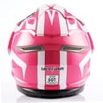thumbnail image 5 of 1Storm Dual Sport Helmet Motorcycle Full Face Motocross Off Road Bike HGXP14A Racing Pink White, 5 of 7