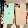 thumbnail image 3 of Compatible with iPhone 13 Mini Case, Cut Cartoon Soft Silicone Love Heart Pattern Slim Protective Shockproof Girls Women Case Cover for iPhone 13 Mini -Pink, 3 of 11