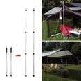 thumbnail image 6 of Tent Rod,Shelter Tarp Pole Tarp Pole Poles Support Rods Shelter Adjustable Tent Support Thicken Alloy Tent Alloy Tent Pole Tent Support Rods Twirltide, 6 of 7