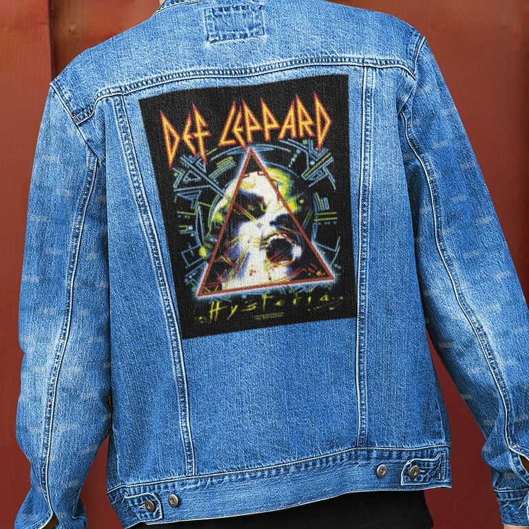 Jean fashion jacket patches back patches