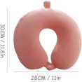 thumbnail image 2 of Almohada de viaje, almohada de cuello de avión para viajar, almohada de espuma viscoelástica en forma de U, reposacabezas portátil superligero, ideal para silla de avión, coche, hogar, oficina Fokelyi WMSS-437-2, 2 of 6