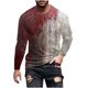 thumbnail image 2 of Amzcrzy - Sudadera Para Hombre, Estilo Casual, Cuello Redondo, Manga Larga, Para Halloween, Con Estampado De Moda, Color Rojo, Talla 2Xl, 2 of 5