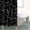 thumbnail image 4 of Math Equations Algebra Black Pattern Shower Curtain 36"x72" ,Bathroom Decorative Shower Curtains Set with 12 Hooks,Modern Waterproof Washable Shower Curtain, 4 of 6