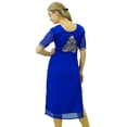 thumbnail image 6 of Bimba Women's Designer Embroidered Kurta Kurti Indian Long Tunic Blouse, 6 of 8