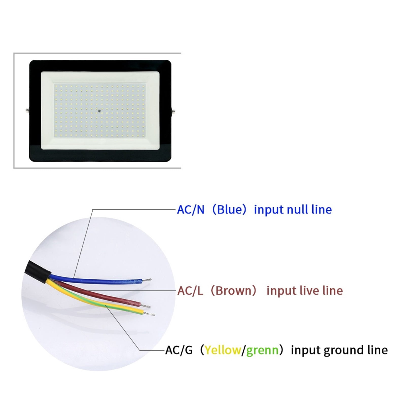 LED Floodlight 300W 200W 100W 50W Projector Lamp IP66 Reflector Foco Led Exterior Outdoor Lighting Spotlight Flood Light