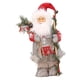 thumbnail image 1 of Muñeco de Papá Noel de pie de 32 cm (12,6 pulgadas) para decoración navideña de mesa y repisa Abrigo gris, 1 of 9