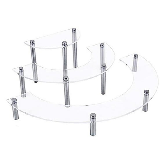 Necvior Acrylic Display Stand for Collectible Figures 3 Tiers Home Decoration Organizer