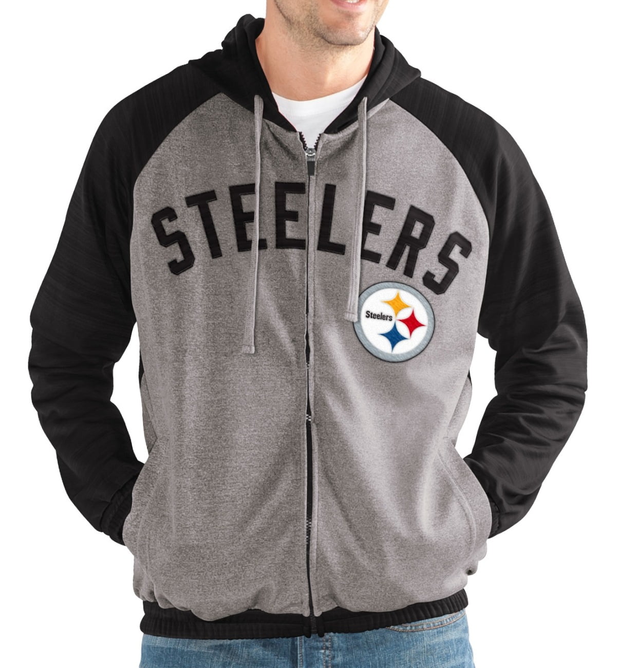 Pittsburgh Steelers NFL G-III "Legend" Men's Full Zip Embroidered Track Jacket by G-III Sports