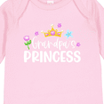 thumbnail image 4 of Inktastic Grandpa's Princess Crown and Flowers Girls Long Sleeve Baby Bodysuit, 4 of 5