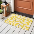 thumbnail image 5 of Rectangle Area Rug 2x3ft, Retro Yellow Banana Non-Shedding Washable Area Rug, Farm Fruit on Linen Non Slip Low-Profile Rugs for Living Room, Bedroom Dining Room, 5 of 9