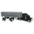 thumbnail image 2 of ERTL 1/64 Black Semi Truck with Cattle Trailer and Cattle 45967, 2 of 8