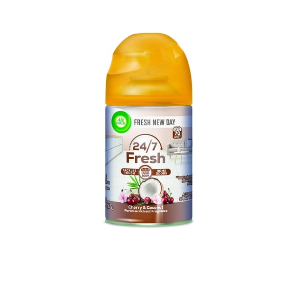 Air Wick Automatic Air Freshener Spray Refill, 1ct, Paradise Retreat, Odor Neutralization, Essential Oils