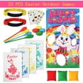 23 Packs Easter Outdoor Party Games for Kids Potato Sack Race, Egg